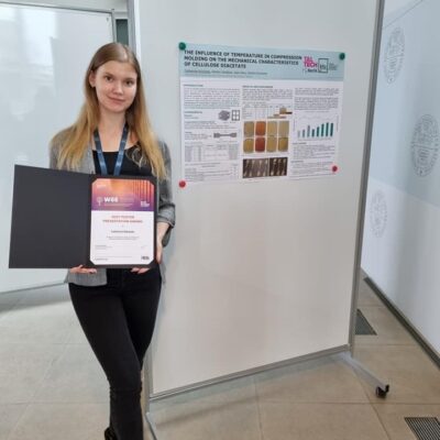 Cathrine Kilumets, WSE 2021 best Student poster award, Kaunas okt. 2021